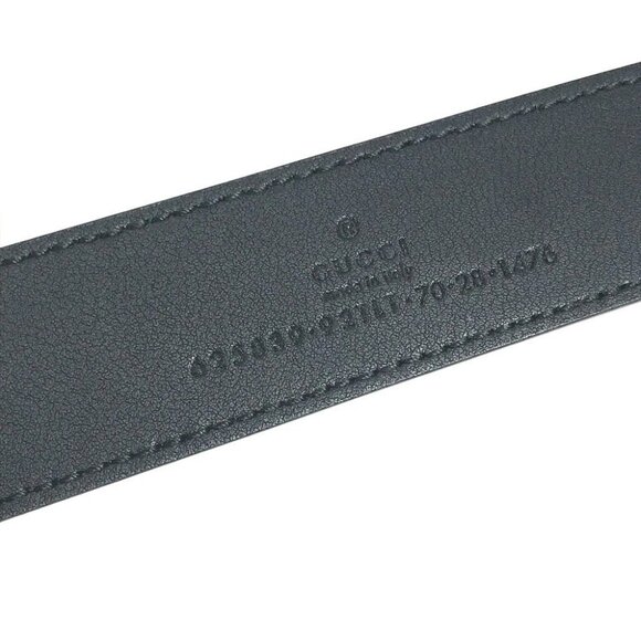 GUCCI 625839 GG Supreme double G slim belt Logo Buckle Accessories belt - Picture 7 of 14